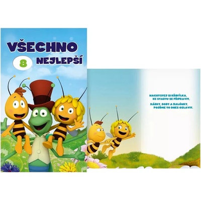 Přání k narozeninám otočné mix Mája a Vilík