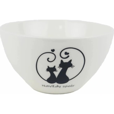 MOREX Porcelánová miska kočky X8722