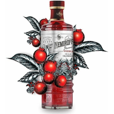 Nemiroff de Luxe Wild Cranberry 40% 1 l (holá lahev)