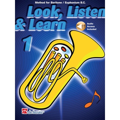 LOOK LISTEN & LEARN 1 + Audio Online / škola hry na Baritone / Euphonium T.C. houslový klíč – Hledejceny.cz