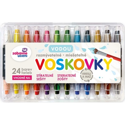 Ditipo Vodou rozmývatelné voskovky 24 barev – Hledejceny.cz