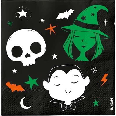 Oh Yeah! Papierové servítky Trick or Treat 33x33 cm 30 ks