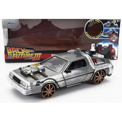 Jada De lorean Time Machine Návrat do budoucnosti III stříbrná 1:24