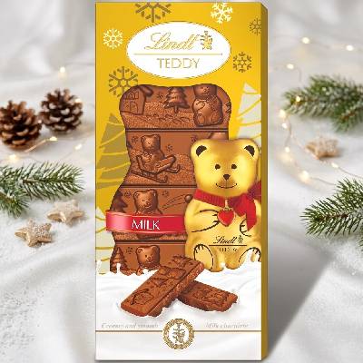Lindt Teddy tabulková Mléčná čokoláda 120 g
