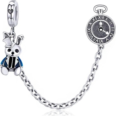 P&J Jewellery Stříbrný Bezpečnostní řetízek Pan králíček SSB10