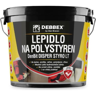 Debbex n DenBit DISPER STYRO LT Lepidlo na polystyre 10 kg černé – Hledejceny.cz