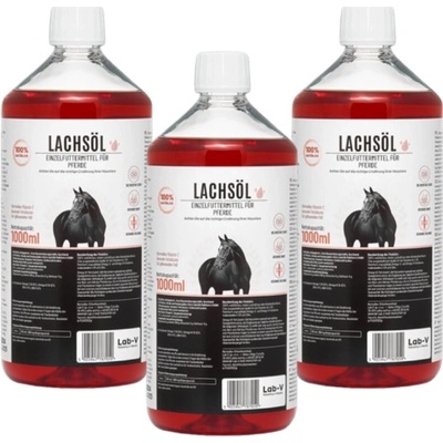 Lab-V Olej z atlantického lososa pre kone 3x1000 ml