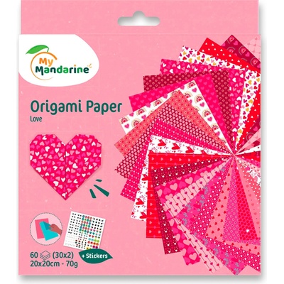 Sada papírů Clairefontaine Origami Srdce Clairefontaine