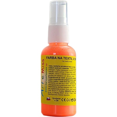 Artemiss Farba na textil v spreji 73 neón oranžová 200 g