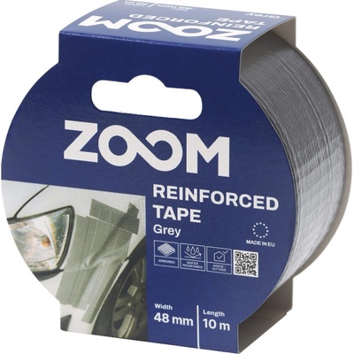 Tegra Zoom Vystužená lepiaca páska 48 mm x 10 m sivá