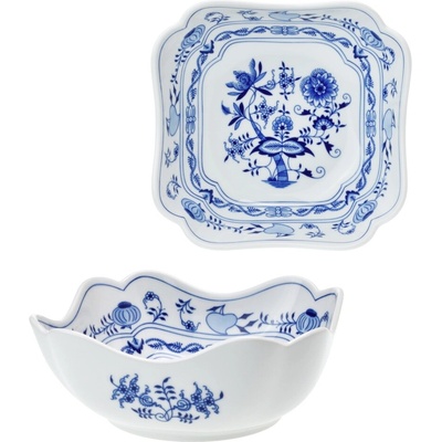 Český porcelán Dubí Cibulák mísa salátová čtyřhranná vysoká 10061 21 cm