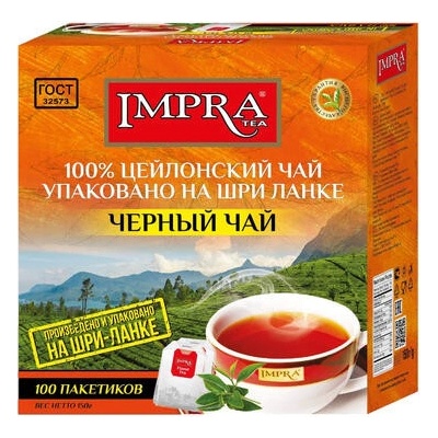 Impra Černý čaj 100% Cejlonský 100 x 1,5 g