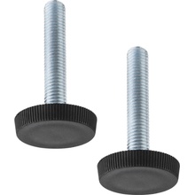 Walteco Stavacia skrutka M10 priemer základne 35 mm výška 56 mm čierna 2 ks 50372
