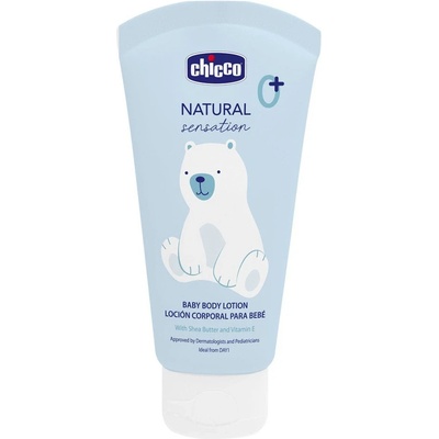 CHICCO mléko tělové Natural Sensation s bambuckým máslem a vitaminem E 150 ml 0m+
