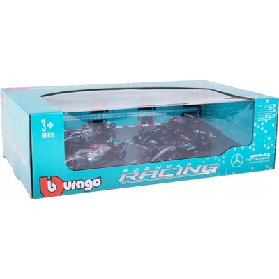Bburago RACE Formula F1 4PAC Mercedes AMG F1 W15 2024 44 L.Hamil ton 63 G.Russel 1:43