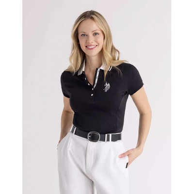 U.S.Polo Assn. dámské polo tričko STRIPE černé