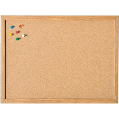 magnetoplan 121924 korková nástenka s pripináčiky hnedá korek 100 cm x 60 cm