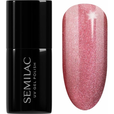 Semilac UV Hybrid Gloss GALA gélový lak na nechty s použitím UV/LED lampy odtieň 662 Rosé Gloss 7 ml
