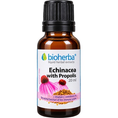 Bioherba Prírodná tinktúra echinacea a propolis 20 ml