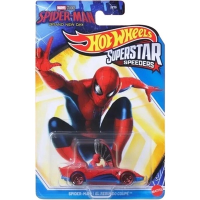 Mattel Hot Wheels Superstar Speeders Spider-Man JJT85