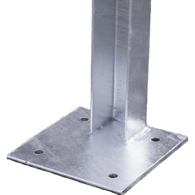 Kovový sloupek pro betonový plot 175 cm, koncový, Zn