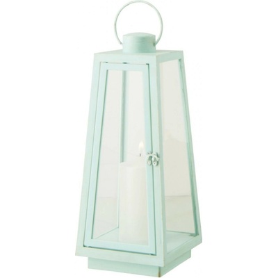 Střední LED lucerna se svíčkou Latern Turquose M – 17*17*40,5 cm / 2x C - J-Line by Jolipa