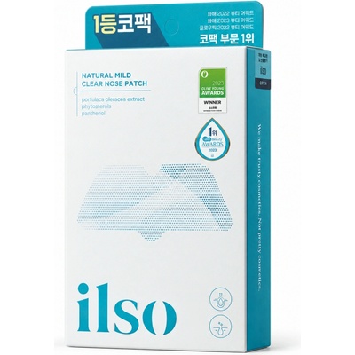 ILSO - Natural Mild Clear Nose Pack - Dvojkrokové náplasti na nos proti čiernym bodkám 5 ks