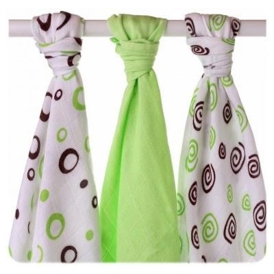 BMB Spirals&Bubbles 70 x 70 Lime MIX 3 ks