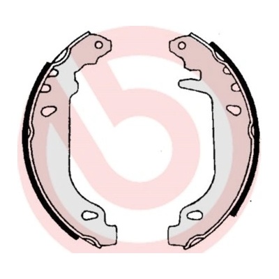 BREMBO Sada brzdových čeľustí S61519