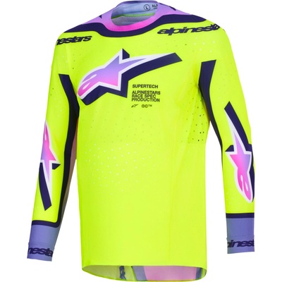 Alpinestars SUPERTECH VISTA žltá fluo/fialová/čierna