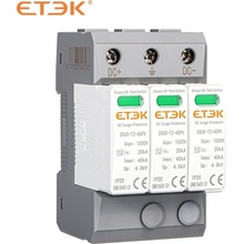 ETEK Prepäťová ochrana C, T2 3P 1000V DC 15/40kA EKU5-T2-40PV-3M1000