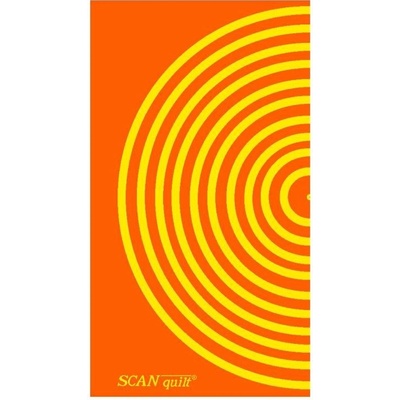 Plážová osuška SCANquilt VELUR scanquilt oranžovožlutá 90 x 160 cm