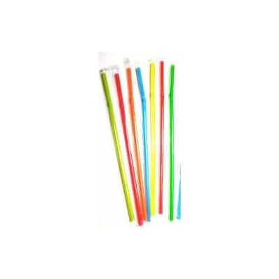 PZH Slamky plastové flexibilné hygienicky balené 24 cm 5 mm 100 ks