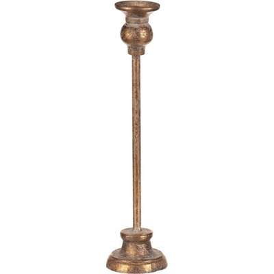 Kovový svícen 31 cm zlatý FUP522