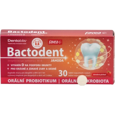 Favea Bactodent Jahoda 30 tablet