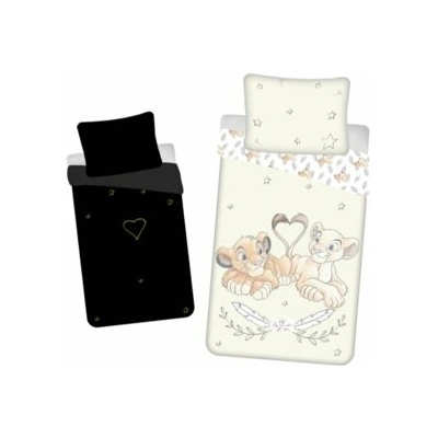 Jerry Fabrics obliečky Leví Kráľ Best friends svietiace Bavlna 2x140x200 2x70x90
