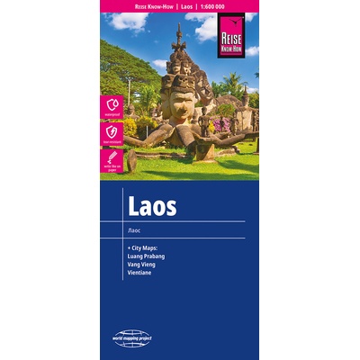 mapa Laos 1:600 t.