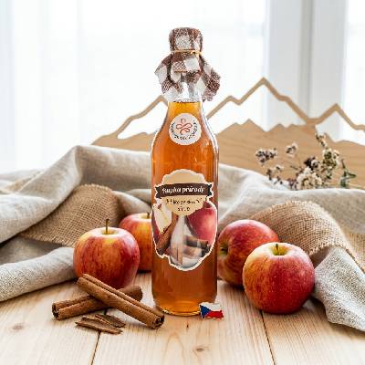 Kapka Přírody Sirup jablko se skořicí 0,5 l
