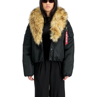 Alpha Industries Mod Fur Bomber Jacket Women black