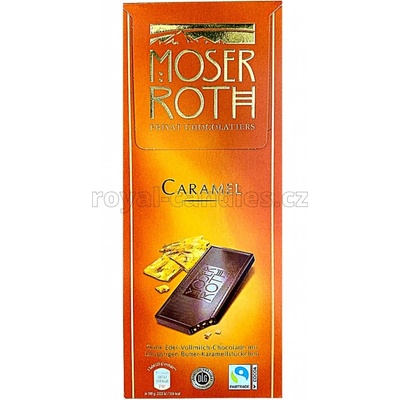 Moser Roth Mléčná s kouskami karamelu 125 g