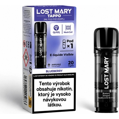 Lost Mary Tappo Blueberry POD náplň 2 ml 20 mg