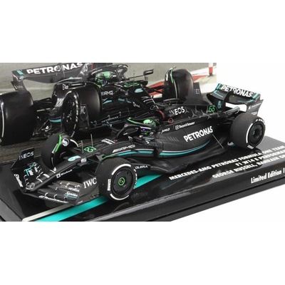 Minichamps Mercedes gp F1 W14 Team Mercedes amg Petronas Formula One N 63 7th Bahrain Gp 2023 George Russel Matt Black 1:43