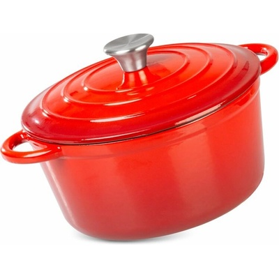 MagicHome Kastrol litinový s poklicí Castora Line, 24cm, 4,0l, smaltovaný povrch