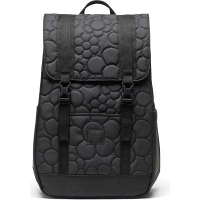 Herschel Retreat Small Quilted Capsule Black Tonal Daisy 17L