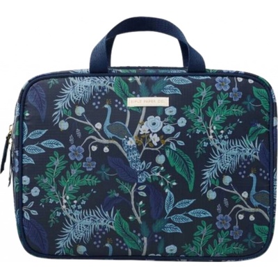 Rifle Paper Co. cestovní kosmetická taška peacock modrá