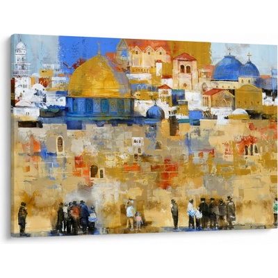 Obraz - Múr nárekov, Jeruzalem, Izrael, jednodielne 100x70 cm