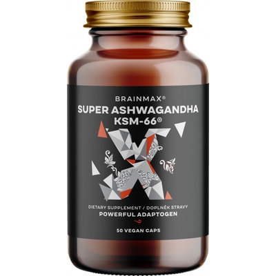 Brainmax Super Ashwagandha extrakt KSM-66 50 kapslí