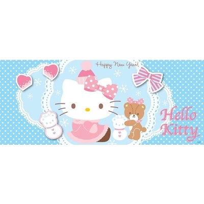 Preinterier FT2371 Fototapeta na stenu Hello Kitty zimná vlies 250cm x 104cm