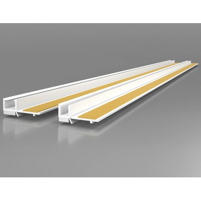 Likov PS-Vhl okenní lišta začišťovací s lamelou - 6 mm, Bílá 2,4 m
