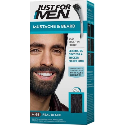 Just For Men Odbarvovač gel barvící na vousy a knír Černá M55